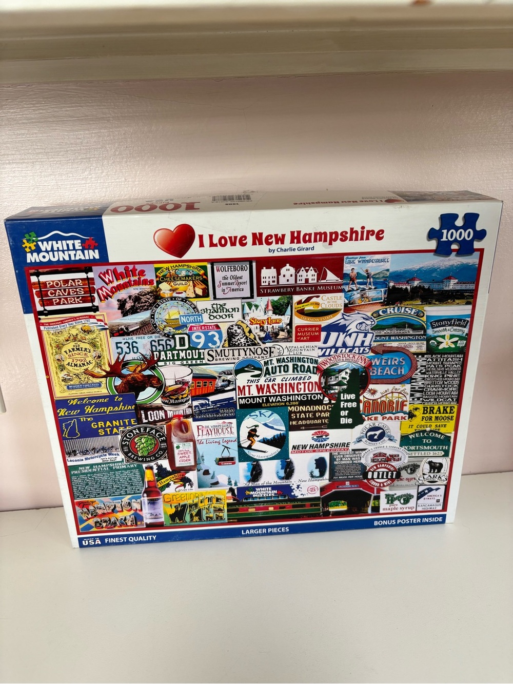 White Mountain Puzzles-I Love New Hampshire 1000 pc. Puzzle